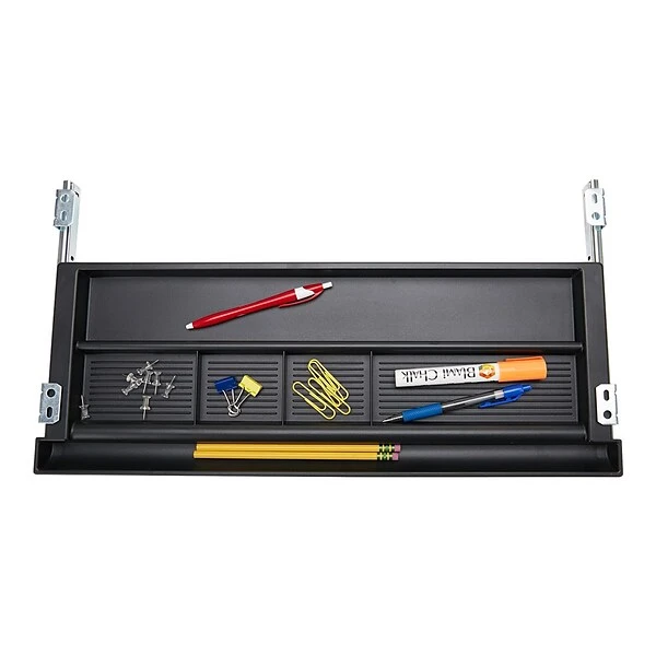 Mind Reader Anchor Collection Keyboard Drawer, Black (KEYBCON-BLK) - Image 2