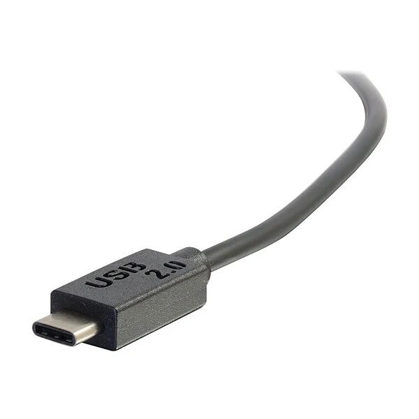 C2G 6' USB C Male/A Male, Black (28871) - Image 2