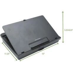 Mind Reader 15" X 11.25" Lap Desk Storage, Black (ZLAP-BLK)