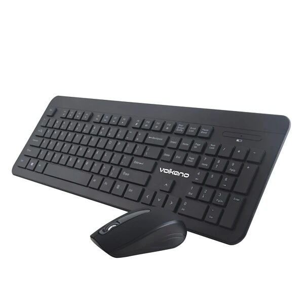 Volkano Cobalt Series Wireless Keyboard And Mouse Combo, Black (VK-20120-BK)