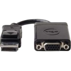 Dell 470AANJ DisplayPort To VGA Video Adapter, Black